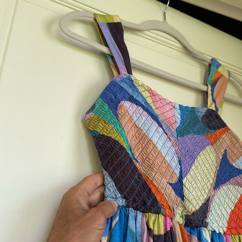 Multicolor Abstract Pattern Dress - Picture 5 of 10